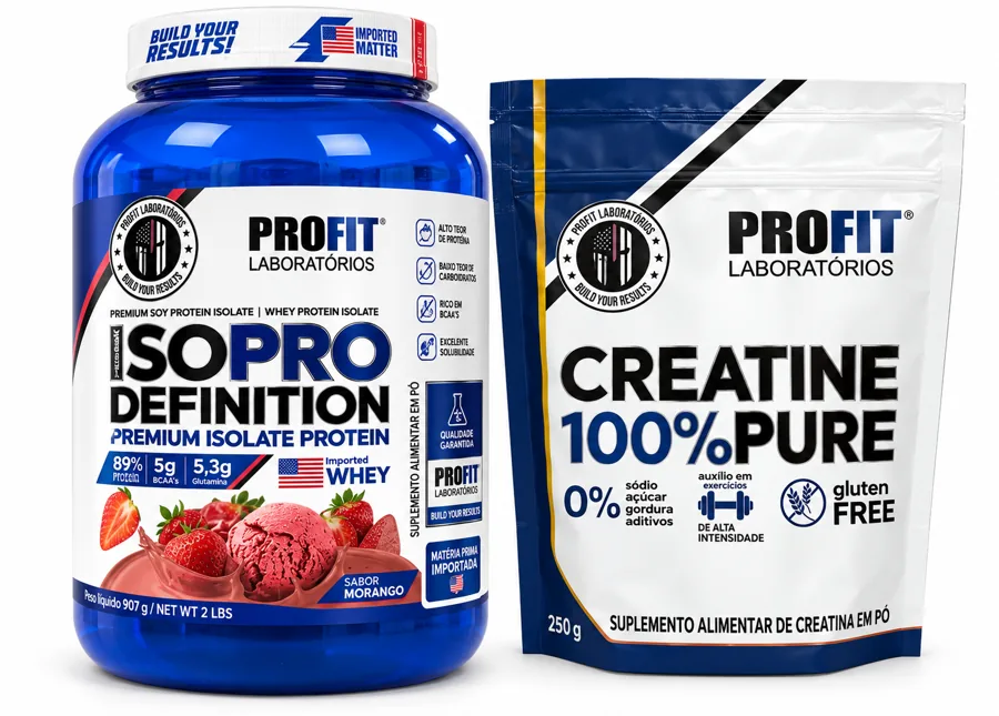 Kit iso definition + creatina 250g profit